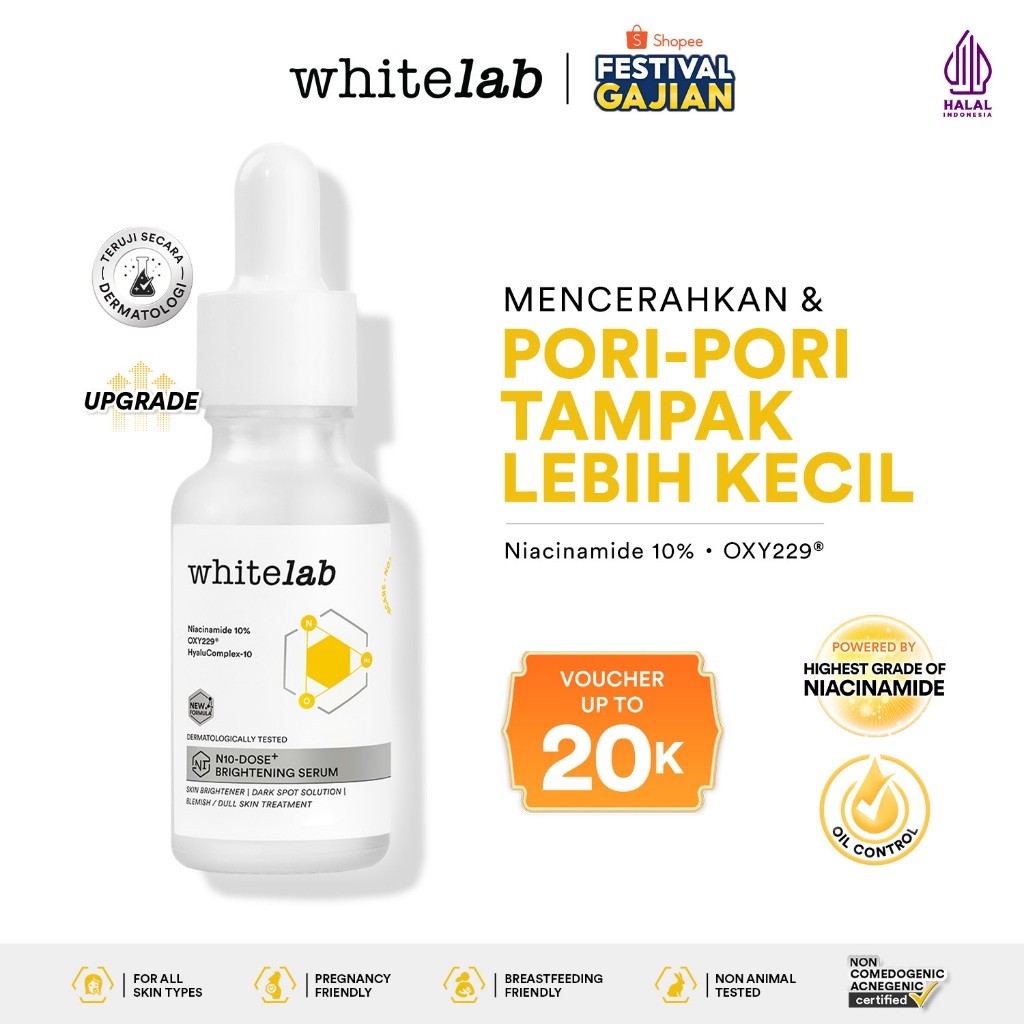 Natura Deca Kosmetika Whitelab N10-Dose+ Brightening Serum Niacinamide 10%