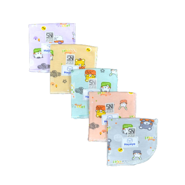 Saputangan Bayi Motif Pastel