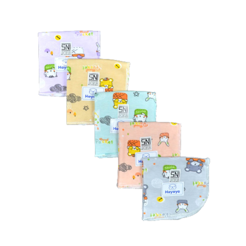 Saputangan Bayi Motif Pastel 1