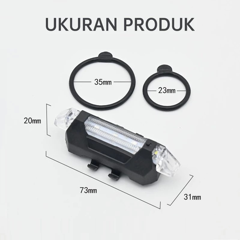  Biomax Lampu Ekor Sepeda