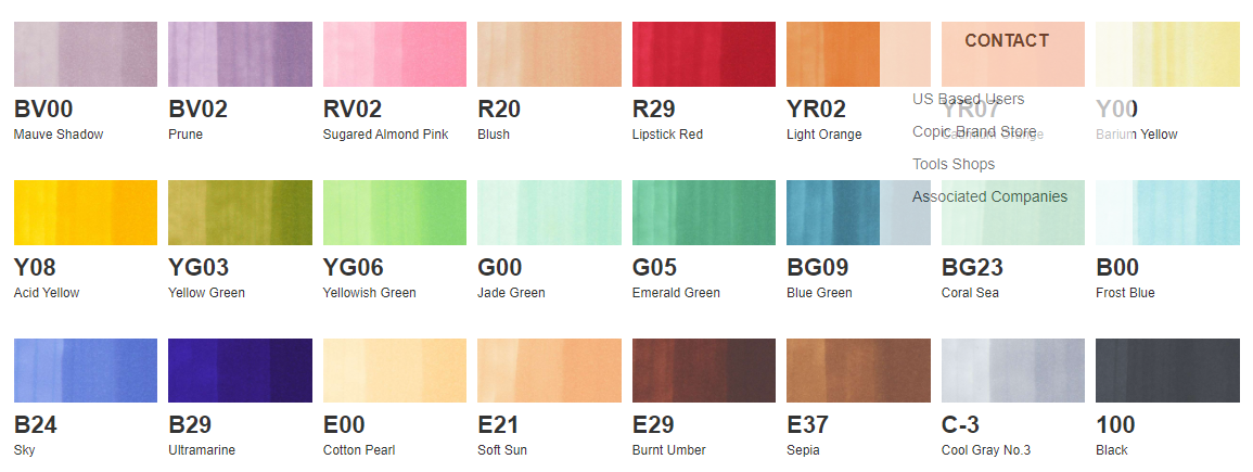 Too Marker Products Inc. COPIC Ciao 24 Colors Set 