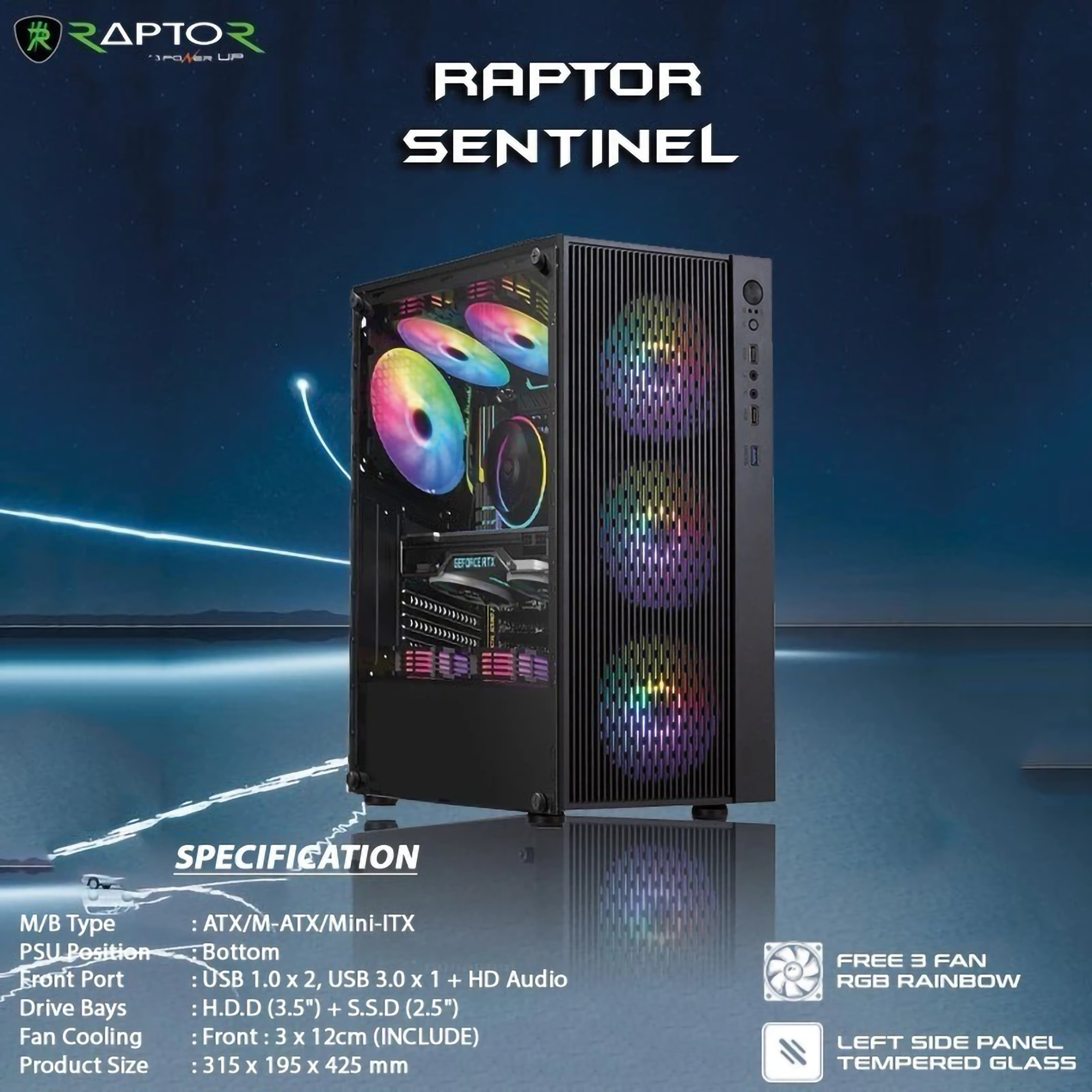  Power Up Raptor Sentinel