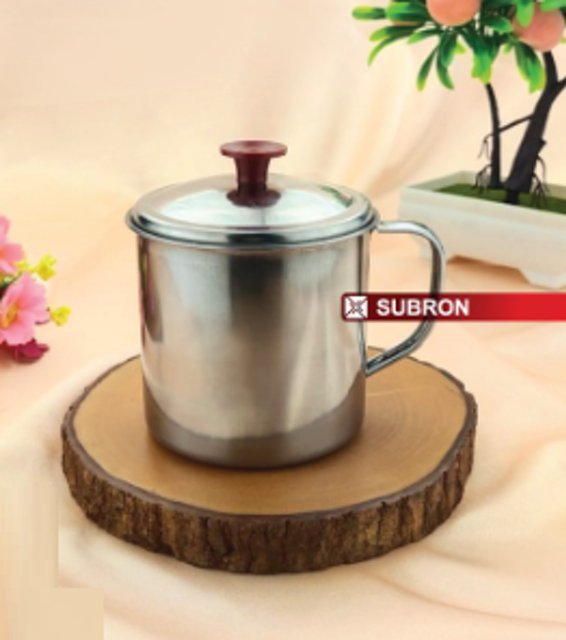 SUBRON Muk Kopi/Teh Serbaguna Stainless 8 cm 330 ml