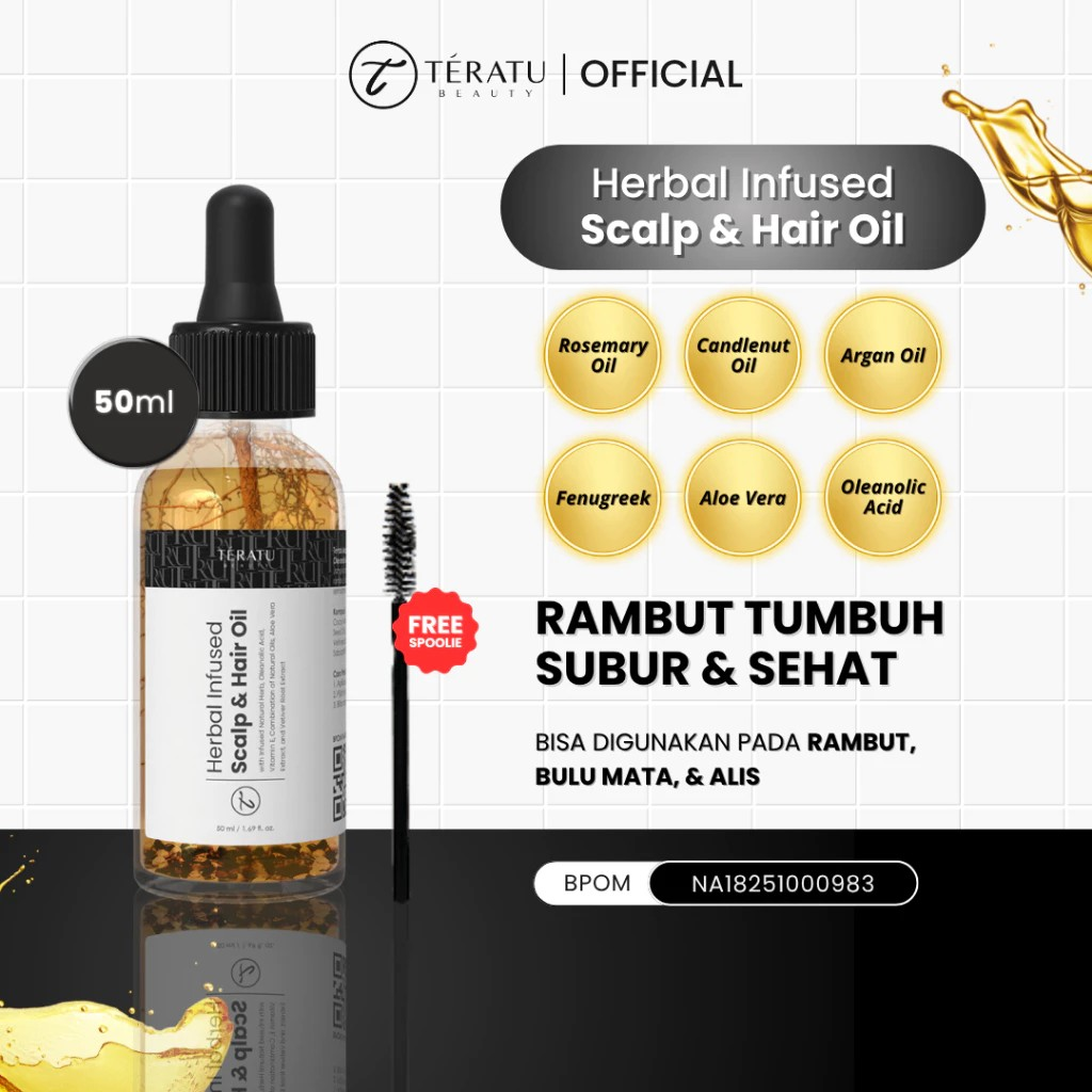 Fandi Universal Kosmekreasi Tératu Beauty Herbal Infused Hair Growth Oil