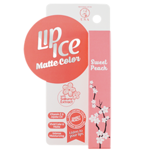 Lip Ice Matte Color Sweet Peach 1