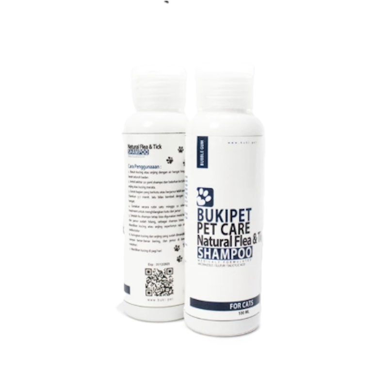 BUKIPET Natural Flea & Tick Shampoo Original for Cats 1