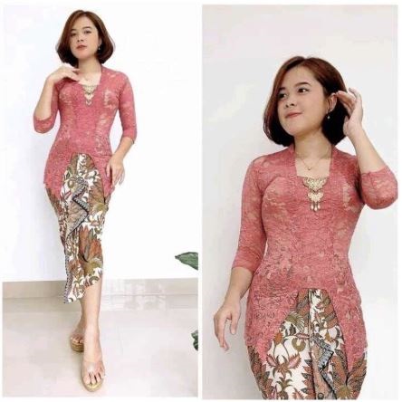 Kebaya Bali Brokat Lengan 3/4