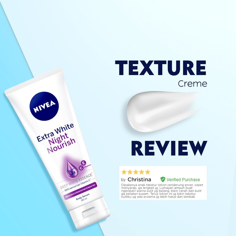 NIVEA Extra Bright Night Nourish Body Serum 5
