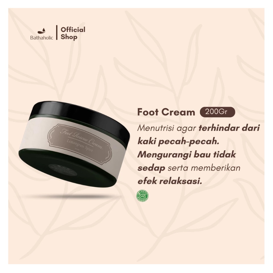 Kreasi Indah Alam Bathaholic Foot Rescue Cream