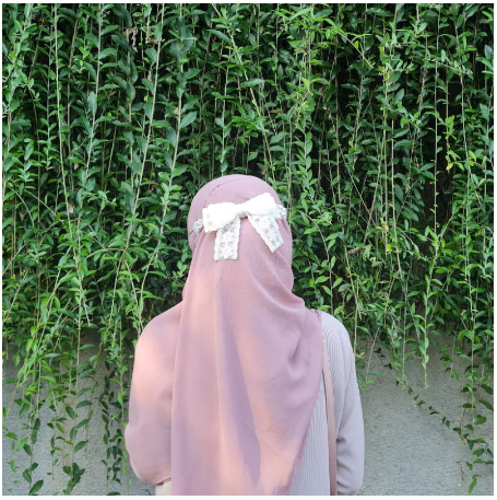 Nelafa Strap Masker Pita Renda Lace