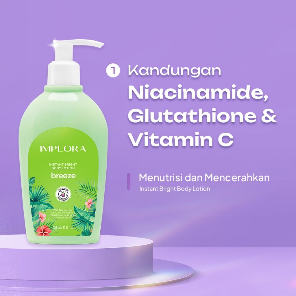 Implora Sukses Abadi Implora Instant Bright Body Lotion Breeze
