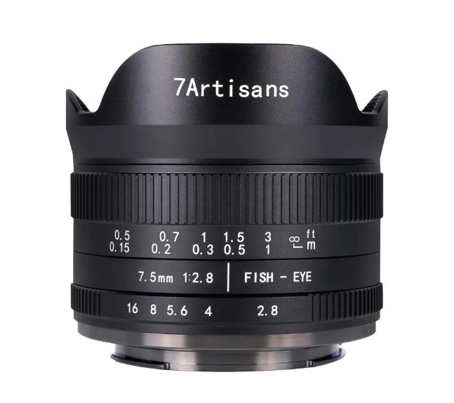 7.5mm f/2.8 Mark II APS-C lens for E/EOS-M/EOS-R/FX/M43/Z 3