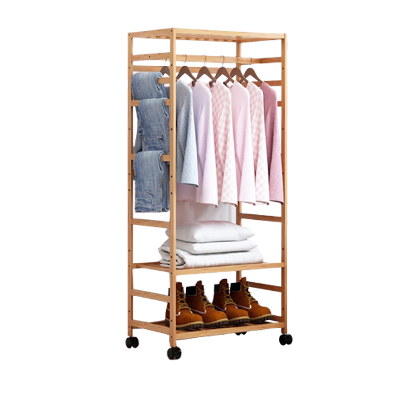 Rak Gantungan Baju Dengan Rak 5 Susun 3