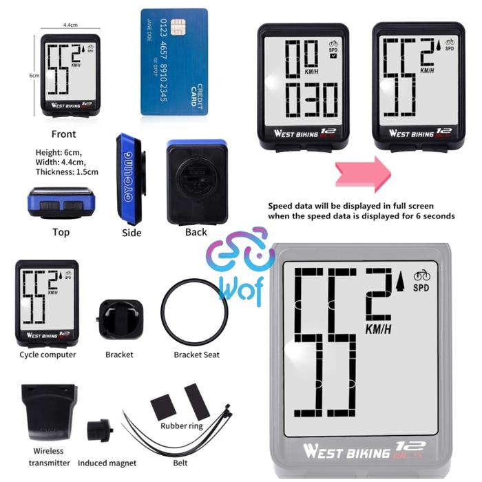 West Biking Speedometer Sepeda  2