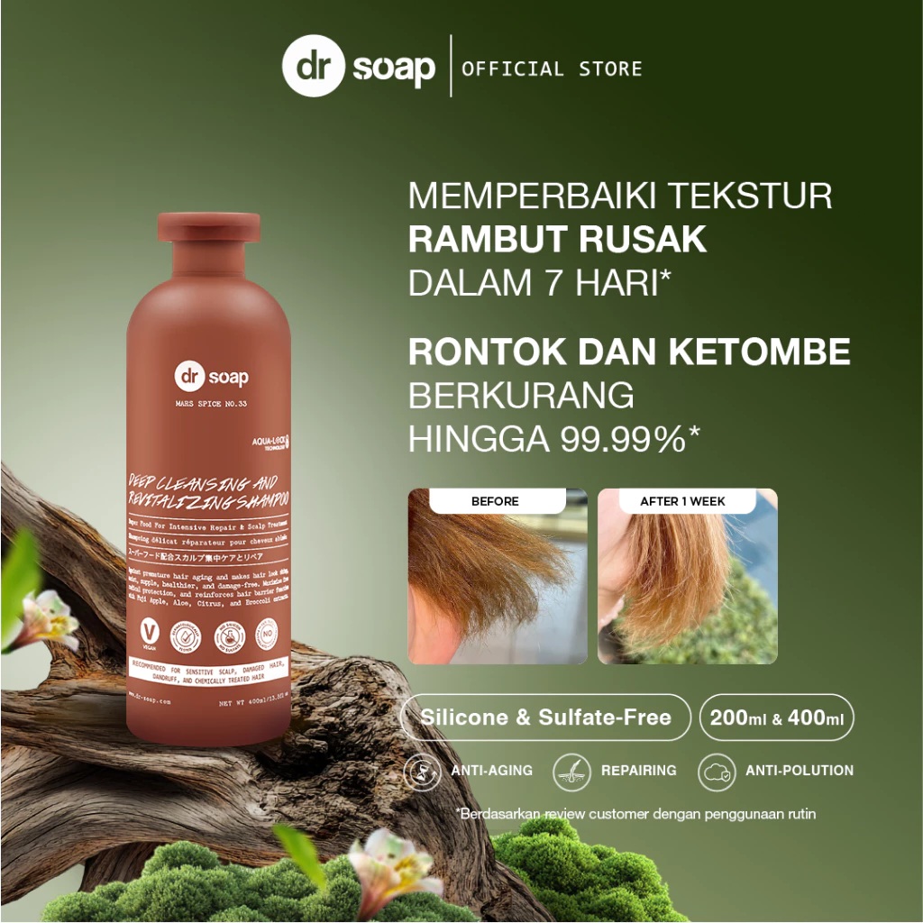 Multi Garam Utama dr soap Deep Cleansing & Revitalizing Shampoo