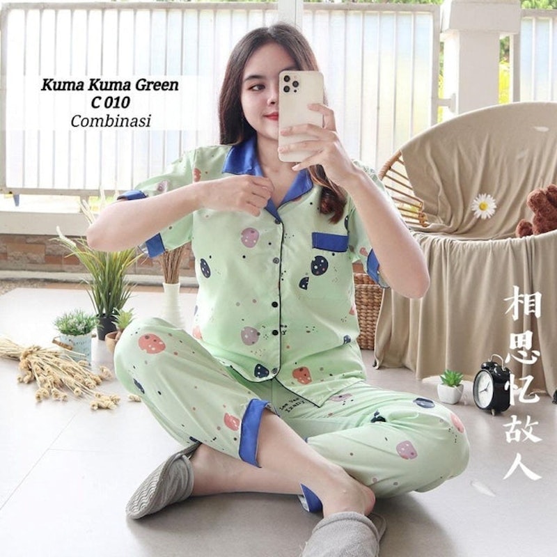 Piyama Dewasa XXL Satin Apple 5