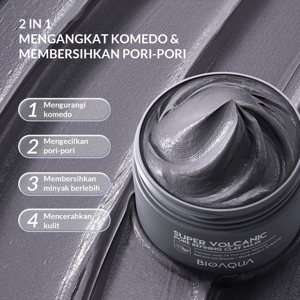  BIOAQUA Super Volcanic Pore Refining Clay Mask 