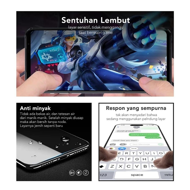 AMINO Tempered Glass 5D Samsung A55 / A35 2