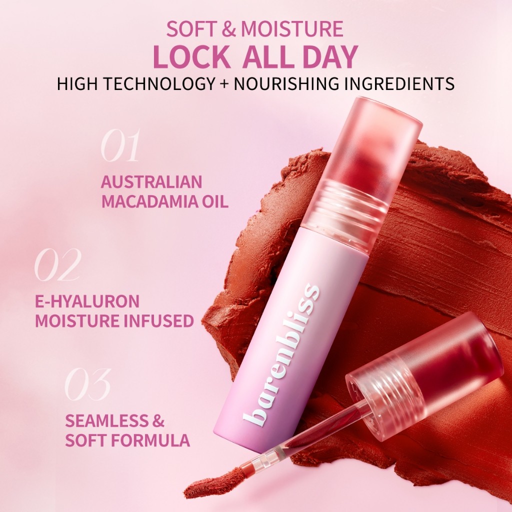 Hebe Beauty Style  Barenbliss Cherry Makes Cheerful Lip Velvet 01 Blushed Moment