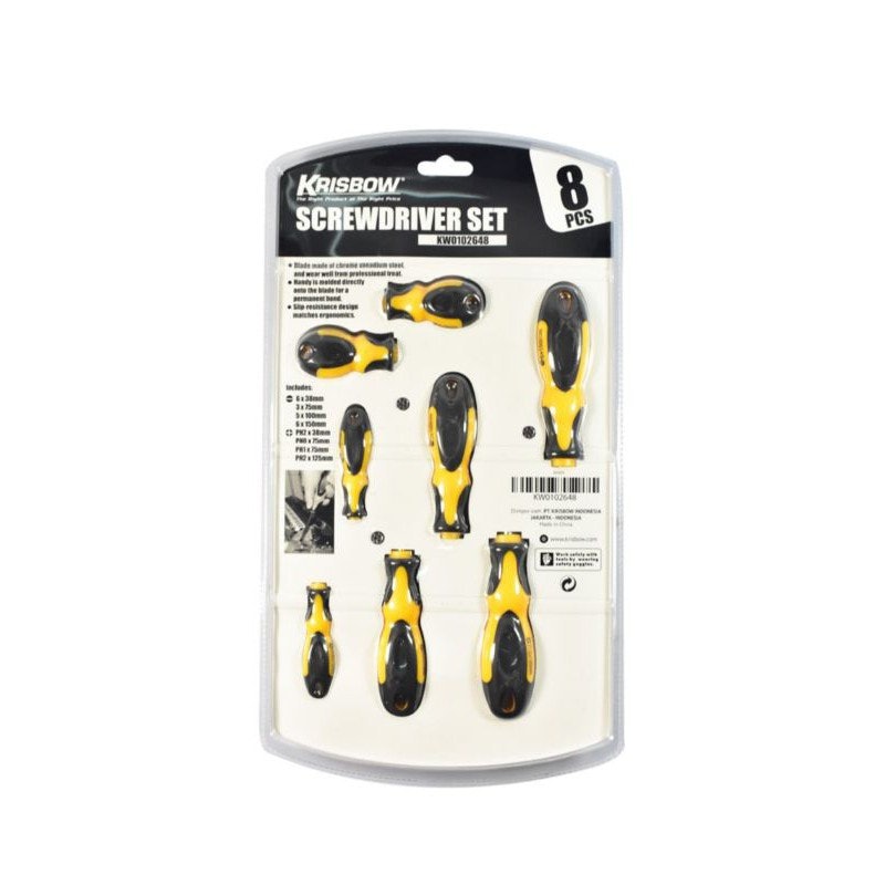 Set 8 Pcs Obeng Plus & Minus 3