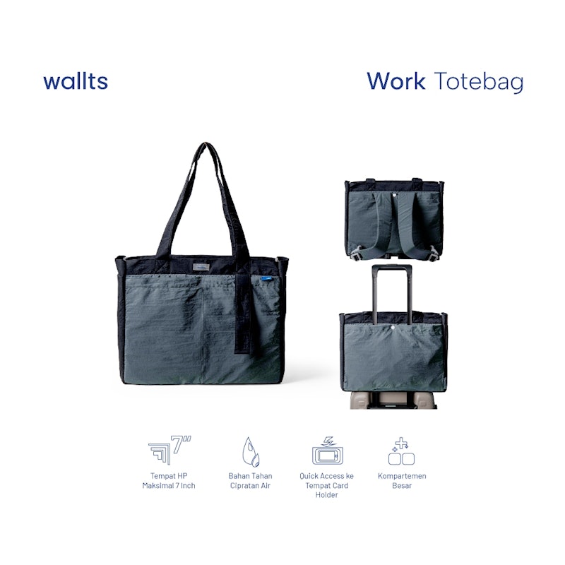 Wallts Tetra Tas 2 Way Totebag Backpack