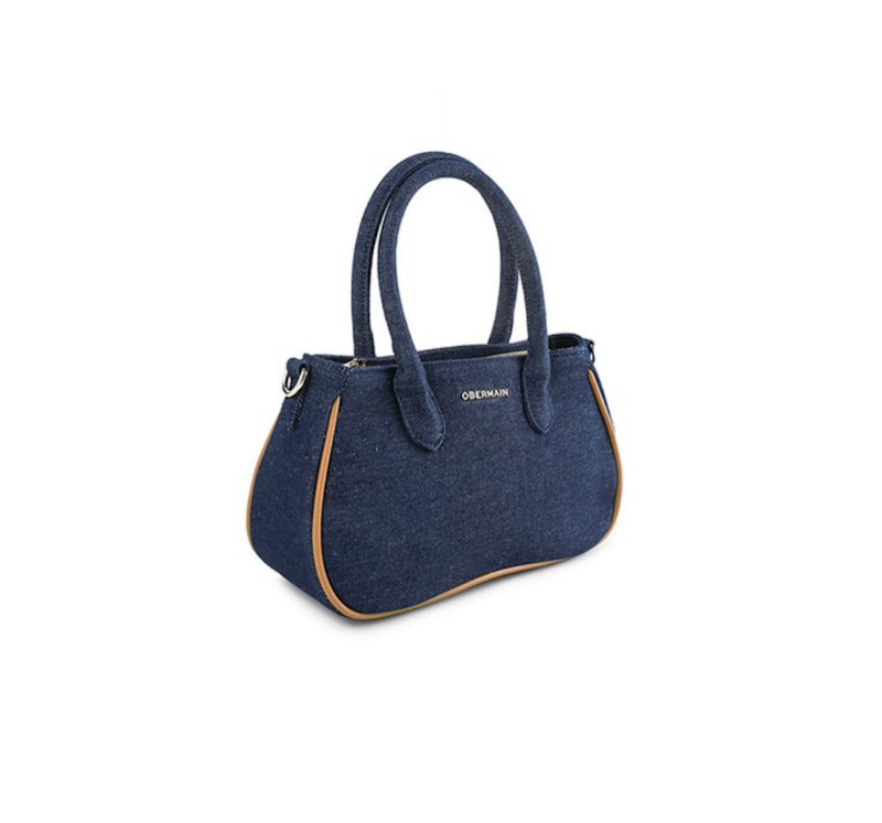 Diana Top Handle In Denim 2