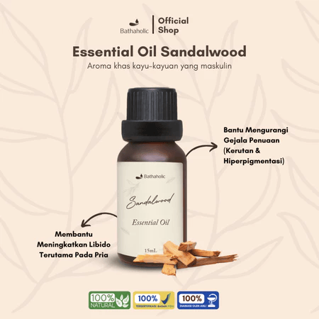 Kreasi Indah Alam Bathaholic Sandalwood Essential Oil