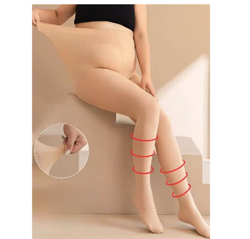 Goddess XL Plus Size Pantyhose Winter Translucent 4