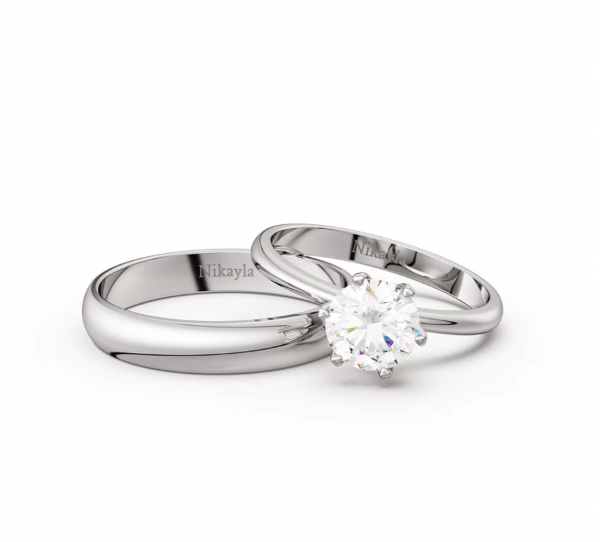  Nikayla Jewelry Couple Rings Silver