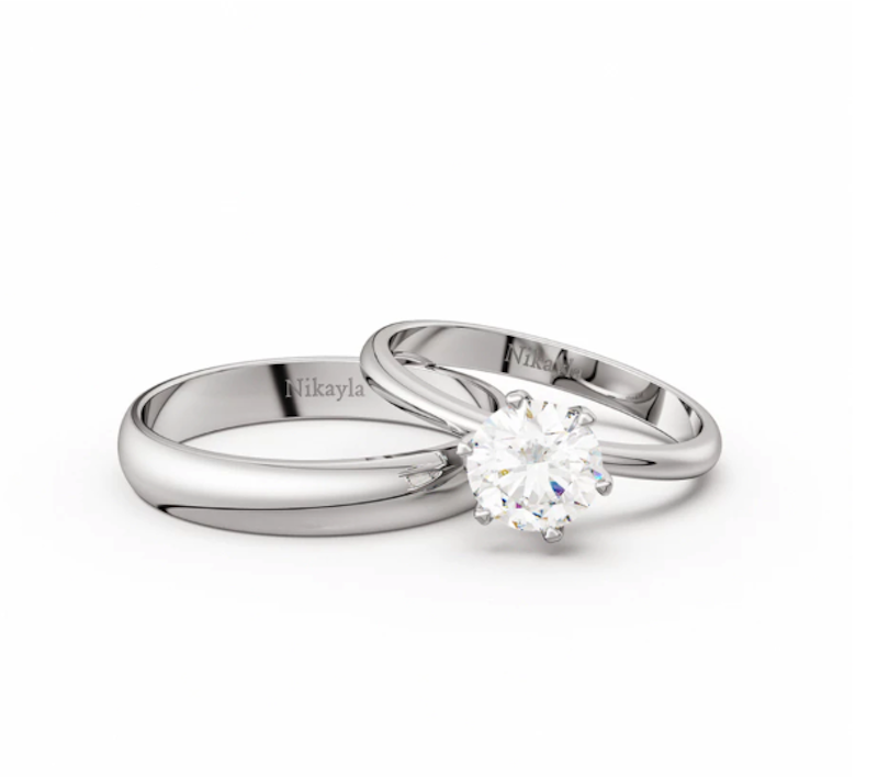 Nikayla Jewelry Couple Rings Silver 4