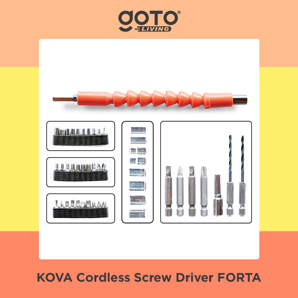 Pilar Niaga Makmur Goto Living Kova Forta Cordless Screw Driver CK-48
