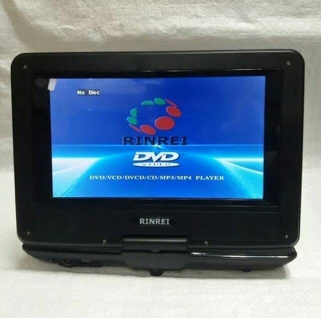 RINREI 9" TFT Wide-Screen Portable TV/DVD Player