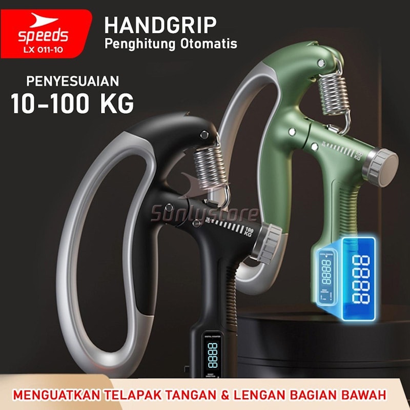 SPEEDS Hand Grip Ergonomis + Digital Counter Hitam 5