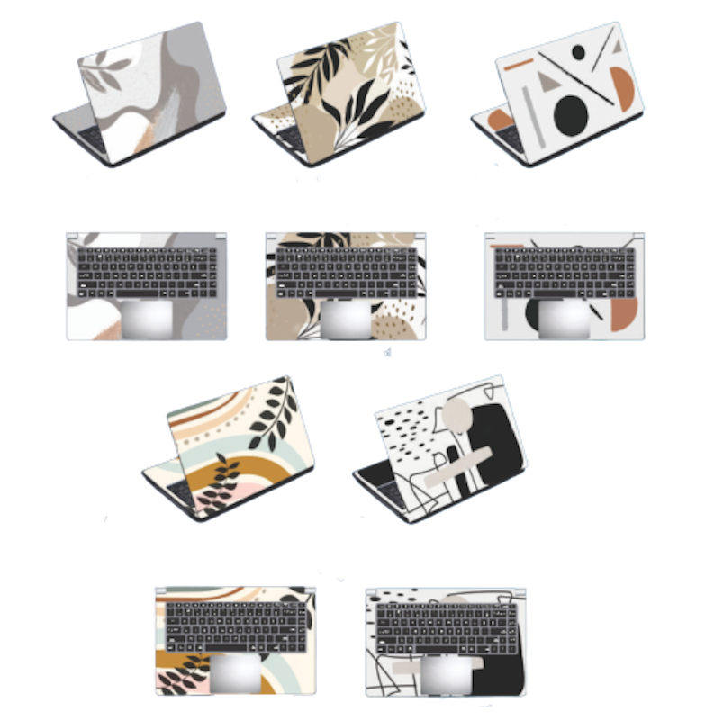 Garskin Laptop Anti Gores Memphis Brown Nude 1