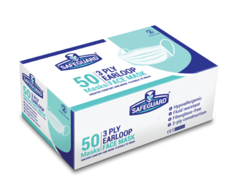 Safeguard Earloop Surgical Mask 1