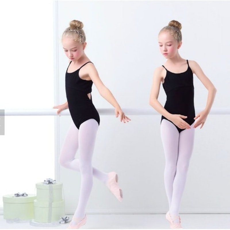 Leotard Gymnastic Anak Ballet Tanktop Low Back Cut