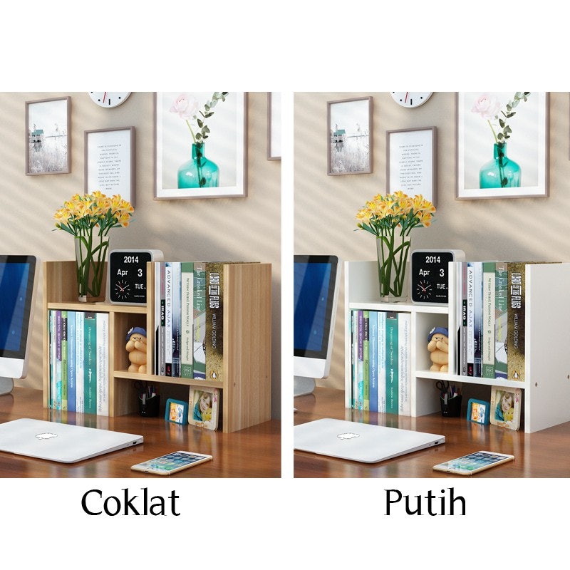 Rak Buku Mini Portable Kayu 4