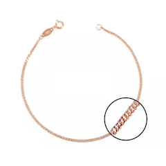 Gelang Jedar Sisik Naga Rose Gold 17K