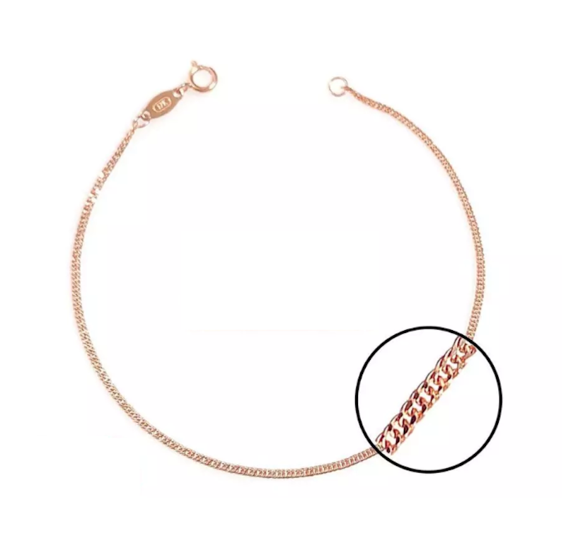 Gelang Jedar Sisik Naga Rose Gold 17K 1