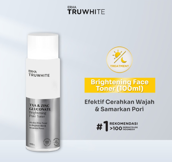 ERHA Clinic Indonesia Truwhite TXA & Zinc Gluconate Brightening Pore Toner