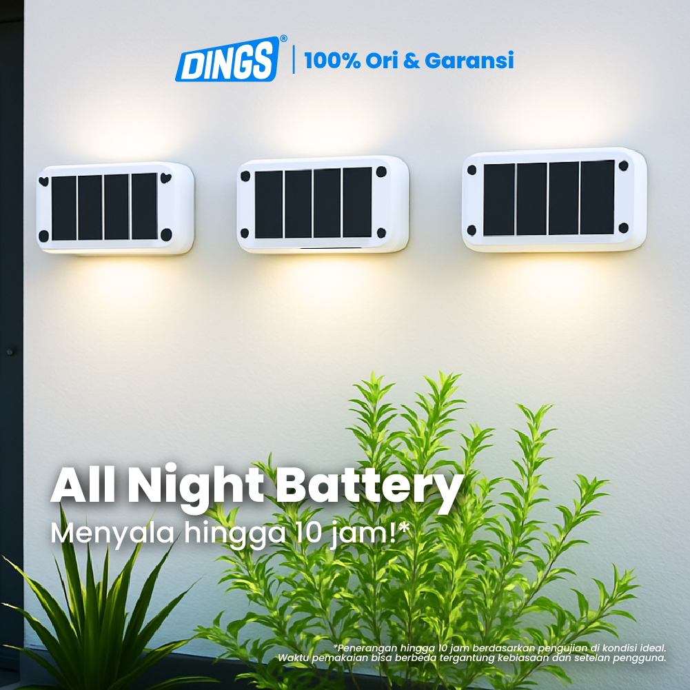 Dings Dings Lampu Tenaga Surya Dinding