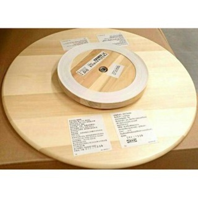  Meja Putar Kayu Dekorasi Kue 39 Cm