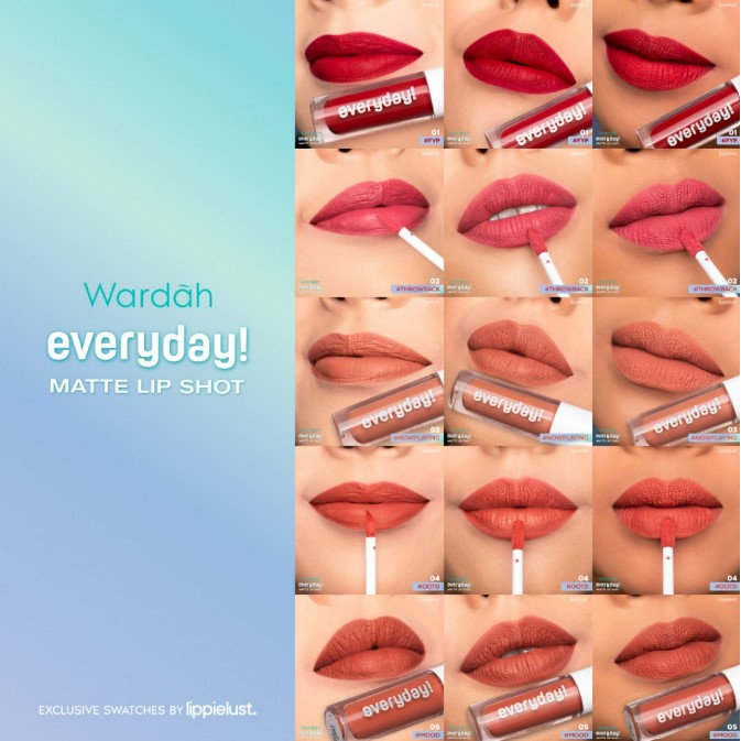 Wardah Everyday! Matte Lip Shot Paket Ombre Lip Cream