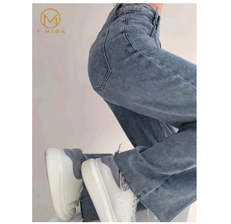 F·MIGA Korean Style Highwaist Straight Jeans 5
