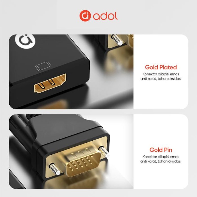 Adol VGA to HDMI Converter 4