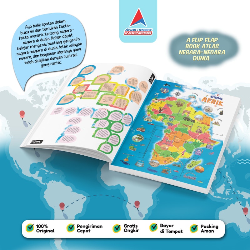 A Flip Flap Book: Atlas Negara-Negara di Dunia 2
