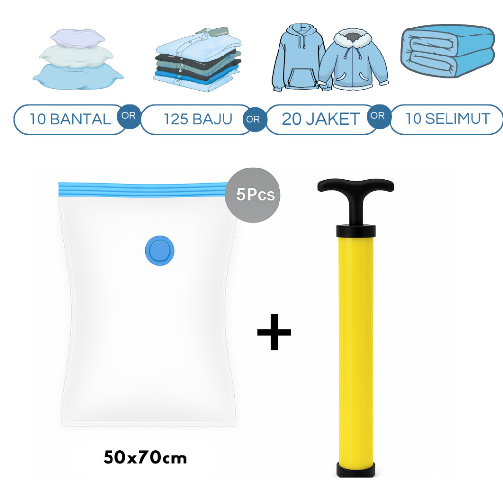  Vacum Traveling dan Pompa Manual Set