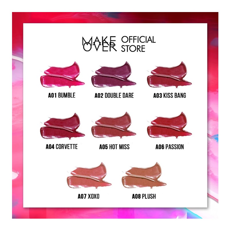 Paragon Technology and Innovation MAKE OVER Powerstay Vivid Waterlite Lip Stain A01 Bumble