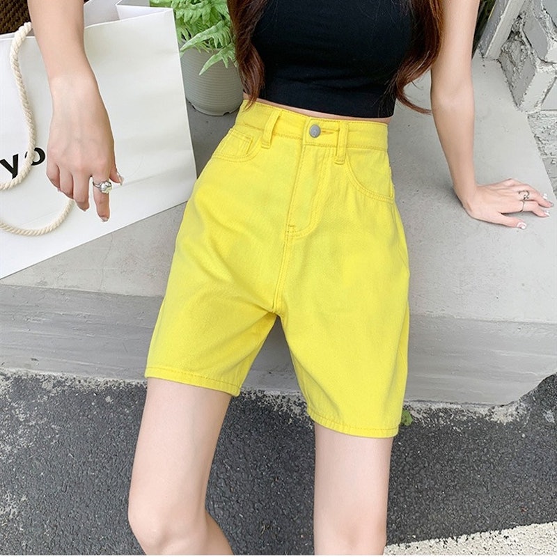 Celana Pendek Denim Korea Warna-Warni 3