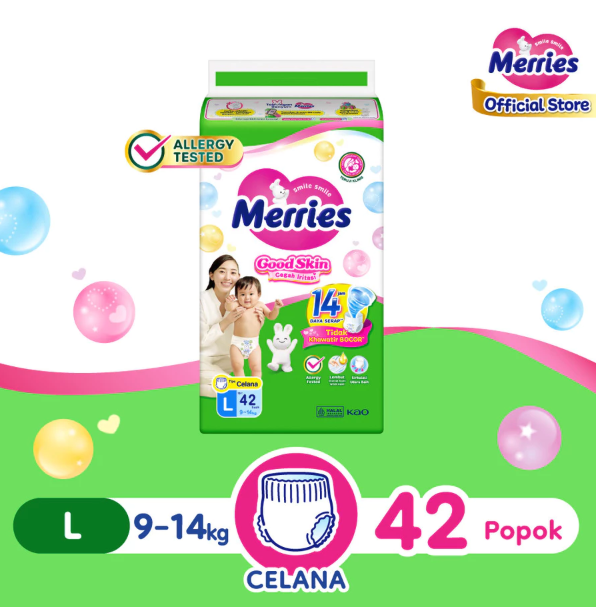 Kao Indonesia Merries Pants Good Skin L